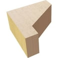 thumbnail image 6 of 2"W x 4"D x 4"H Classic Clemmons Rough Cedar Woodgrain TimberThane Corbel, Primed Tan, 6 of 6