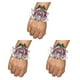 thumbnail image 4 of Ramillete de muñeca de rosa satinada Naiovety N10 Dousha Púrpura hecho a mano, 4 of 6