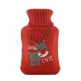 thumbnail image 2 of 1000ml Warm Water Bag Knitted Cover Thickened Water Injection Rubber Soft Cute Plush Hot Water Bottle for Office, 2 of 8