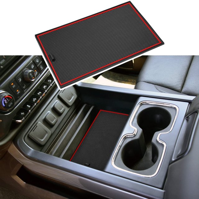 EDBETOS Center Console Secret Compartment Cover Compatible with 2014-2018 GMC Sierra 1500/Chevy Silverado 1500, 15-19