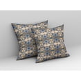 thumbnail image 2 of Amrita Sen Broadcloth Zippered Pillow With Brown Blue CAPL253BrCDSZP26x26, 2 of 4