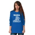 thumbnail image 4 of Wanna Cuddle Porcupine Animal Lover Long Sleeve TShirt Men Women Brisco Brands L, 4 of 6