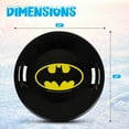 thumbnail image 4 of Slippery Racer Downhill Pro Round Batman Saucer Disc Snow Sled (2 Pack), 4 of 7