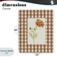 thumbnail image 4 of Stupell Industries Farmhouse Plaid Marigold Flower Canvas Art, 36 x 48, by Lisa Wehmeyer, 4 of 8
