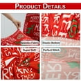 thumbnail image 5 of Skksst Stretch Dining Chair Cover Christmas Holiday Home Decor Seat Portector Slipcover, Set of 2, 5 of 6