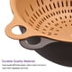 thumbnail image 5 of Juego de tazones de colador de colador de cocina, lavabo de drenaje de doble capa mediano y cesta adecuada para frutas, verduras, pasta, lavado de limpieza - marrón Unique Bargains Cesta escurridor de doble capa, 5 of 6