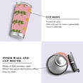 thumbnail image 2 of 20oz Double-Wall Vacuum Insulated Stainless Steel Tumbler with Straws Sports Mugs BPA-Free Green Palm Tree Pattern, 2 of 7