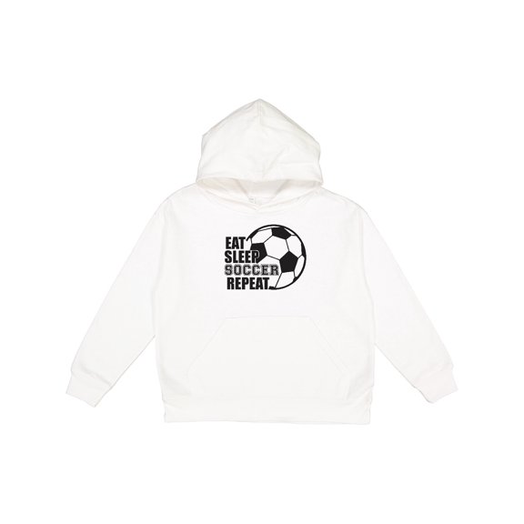 Inktastic Eat Sleep Soccer Repeat Youth Hoodie Sweatshirt