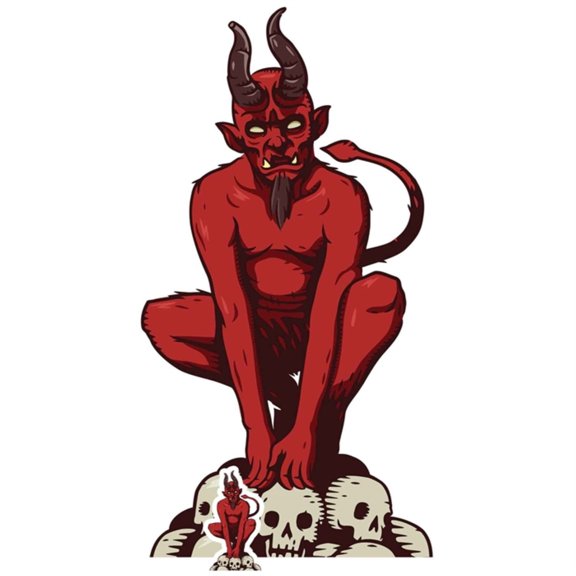 Star Cutouts Cardboard Lifesize Devil Cutout, 33"