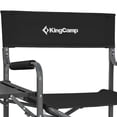 thumbnail image 5 of KingCamp Outdoor Folding Director Chair with Bottom Mesh Storage, Black, 5 of 9