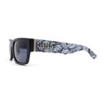 thumbnail image 3 of Locs Graffiti Skull Arm Cholo Gangster All Black Manly Sunglasses Matte Black, 3 of 4