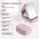 thumbnail image 4 of Makeup Bag with Mirror, Travel Makeup Organiser Case with LED Mirror, Portable Cosmetics Bag with 3 Colors Brightness Adjustable, 4 of 5