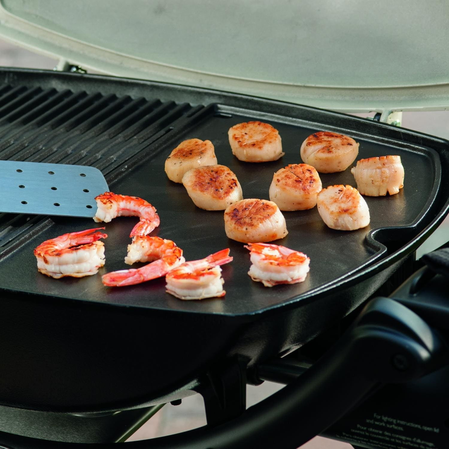 er 6559 PorcelainEnameled Cast Iron BBQ Griddle For Q 200/2000 Gas