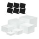 thumbnail image 5 of 6 cajas de acrílico para exhibir alimentos, cajas de almacenamiento anidadas para escritorio, elevadores de cubos para pasteles, manualidades, fiestas, 5 of 9