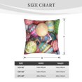 thumbnail image 4 of Bingfone Easter Eggs Linen Throw Pillow Covers Cushion Case Pocket Button Vintage Farmhouse Pillowcase For Sofa Couch Bed 20"X20", 4 of 9