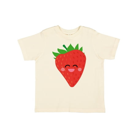 

Inktastic Strawberry Kawaii Boys or Girls Toddler T-Shirt