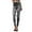 Grey, variant on Women’s High Waist Yoga Leggings with Control Slim Fit Coloured Casual Nine Length Stretchy Bottom Pants, L, Hot Pink