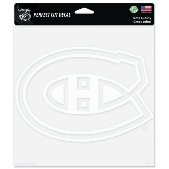 Décalcomanies Perfect Cut des Canadiens de Montréal 8" X 8"
