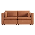 thumbnail image 5 of CHITA Oversized Modular Sectional Sofa Set Extra Large Convertible Fabric Sofa Couch with Reversible Chaise,2 Seat Modern Modular Sofa for Living Room,Terracotta,78 inch Width, 5 of 10