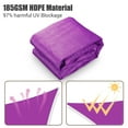 thumbnail image 3 of Yescom 28FT Triangle Sun Shade Sail 97% UV Block Commercial Carpark Pool Camping Beach Playground Outdoor Fuchsia Purple, 3 of 10