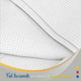 thumbnail image 5 of Color Sense 100% Cotton Waffle Weave Throw Blanket- Lightweight, Soft and Warm for Couch, Sofa and Bed- Full/Queen (90"X90") White, 5 of 7