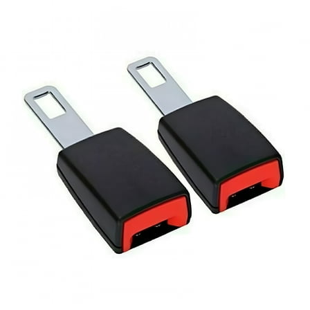 MELIVO 2x Adjustable Car Safety Seat Belt Extension Buckle Lock Clip