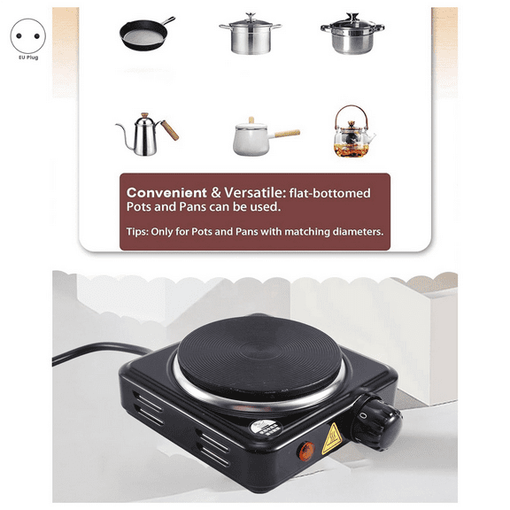 500W Hot Plate for Candle Making Kits Adults Beginners, Electric Wax Melting EU Plug