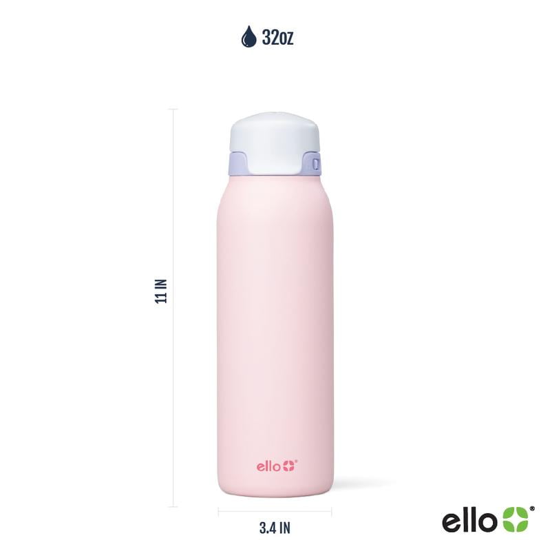 Ello Flip & Fill 32oz Insulated Stainless Steel Water Bottle, Leak