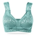 thumbnail image 5 of Wingslove Women's Full Coverage Plus Size Bra Non Padded Wireless Minimizer Bra, Mint Green 36DD, 5 of 5