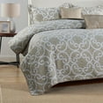 thumbnail image 6 of Home Soft Things 5 Piece Printed Microfiber Quilts Set - Glena Gatework-Queen (90" x 90"), 6 of 11