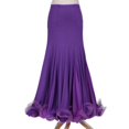 thumbnail image 3 of YM YOUMU Women Latin Dance Skirt Fishtail Dancewear for Ballroom Salsa Practice, 3 of 3