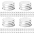 thumbnail image 4 of 200 Pcs Couvercles de Bouteilles Couvercles à Vis en Métal Étanches Couvercles de Bouteilles d'Eau Couvercles de Tasses Universels Couvercles de Pots Réutilisables, 4 of 5