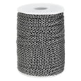 thumbnail image 1 of Cuerda Paracord Uxcell 330lb, 4mm 7 hebras, cordón de carrete para camping, hamaca, cuadrícula negra y blanca, 98 pies, 1 of 6