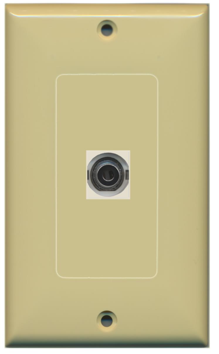 RiteAV 1 3.5mm AudioHeadphone Jack Port Wall Plate Decorative