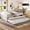 Full+White, variant on Full Platform Bed with Trundle and 2 drawers,SolidWood Beds with Power strip,White