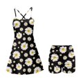 thumbnail image 2 of KEIAHUAN Daisy Print Women Golf Dress with Built in Shorts 2 Piece Set Golf Outfits with Pocket with Stretchy Backless Tennis Dres Quick Dry Spaghetti Strap Athletic Dresses Medium, 2 of 7