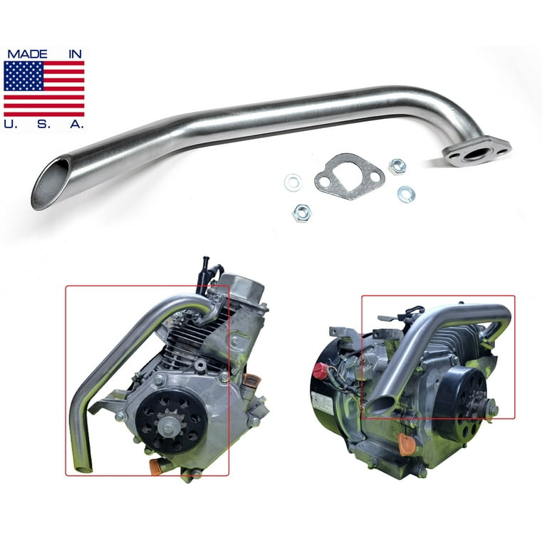 Oposite direction Exhaust for Predator 212cc Motorized bicycle Honda GX160 Honda GX200