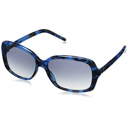 Marc by Marc Jacobs MARC67S Square Sunglasses, Blue Havana/Gray Gradient, 57 mm