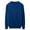 Dark blue, variant on Men's round neck sweater long sleeved warm and comfortable knit sweater