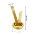 thumbnail image 2 of Uxcell 6x12mm Mini Fermoirs Ronds Accessoires de Bricolage Ton Or Lot de 100, 2 of 5