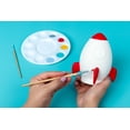 thumbnail image 6 of Hello Hobby Ceramic Paintable Bank Rocket Ship, 5.50" Height White Craft Base, 6 of 7