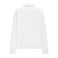 thumbnail image 4 of UJNDER Women's Zip Up Hoodies Stand Collar Raglan Sleeve Pocket Jacket Style Casual White S, 4 of 5