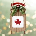 thumbnail image 4 of CafePress - Maple Leaf - Sled Ornament, 4 of 4