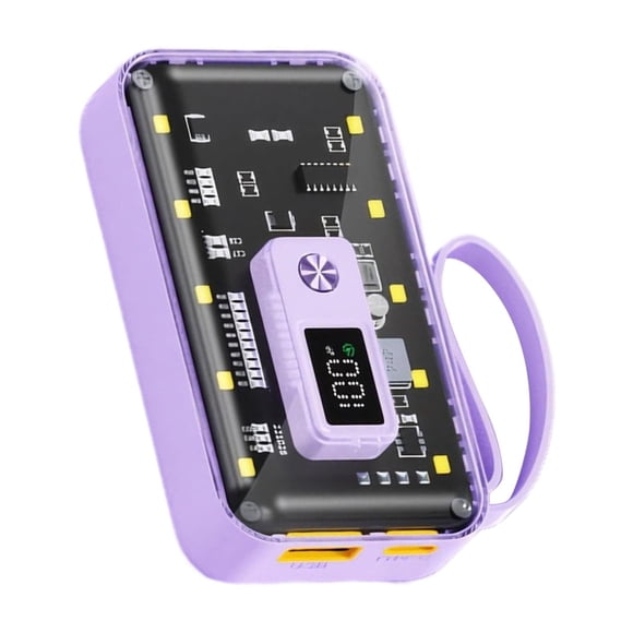 Sidaley El banco de energía inteligente con control de temperatura para una carga segura y tiene una forma futurista es más Electrónica violeta