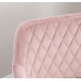 thumbnail image 2 of Linon Abram Task Chair with Adjustable Height & Swivel, 275 lb. Capacity, Pink and Gold, 2 of 16