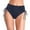 Navy, variant on Cathalem Womens Swimsuit Bottoms Moderate High Cut Bathing Suit Bottoms Ruched Swimsuit Bottom (Black,L)