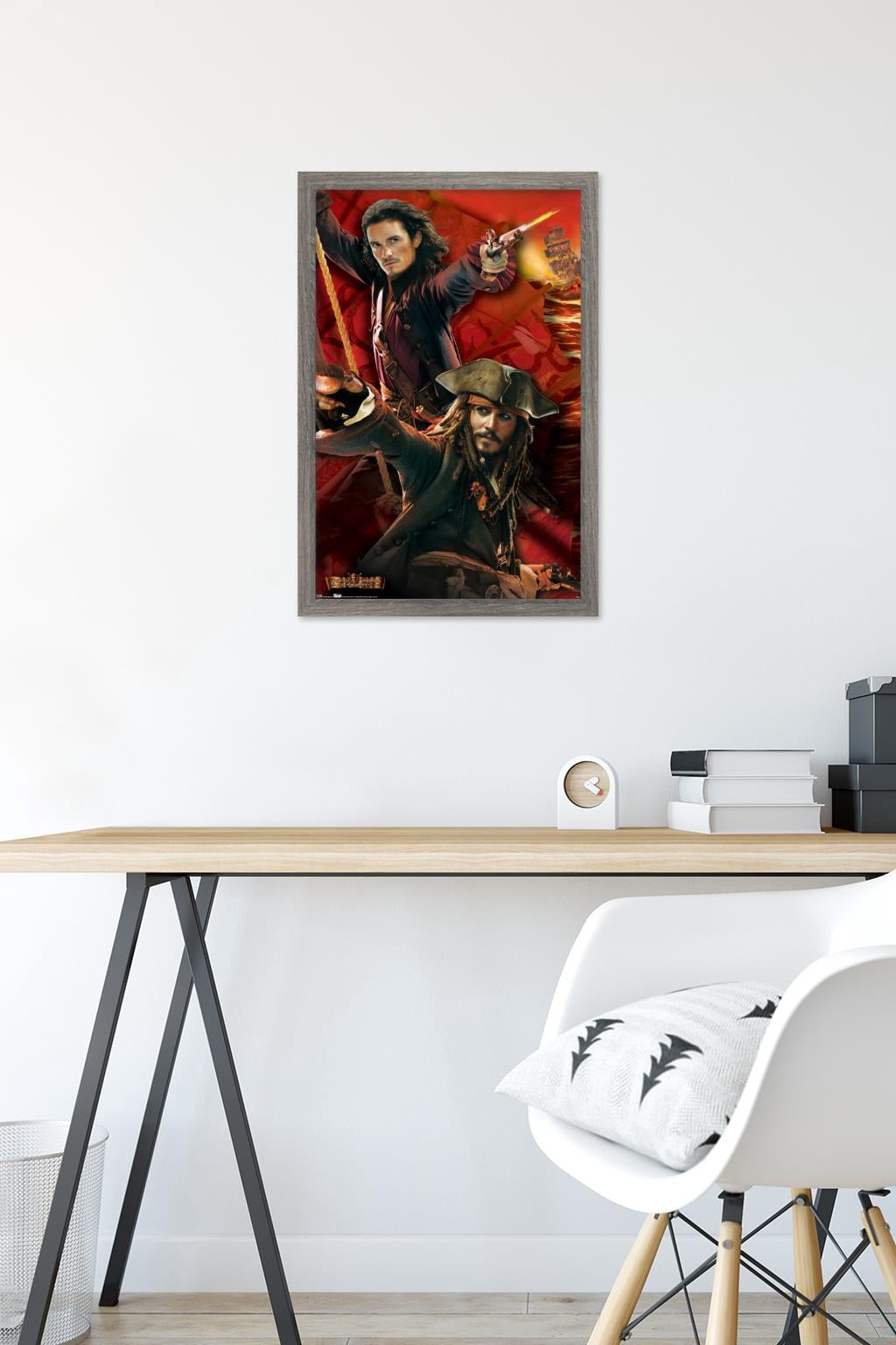 Disney Pirates of the Caribbean: At World's End - Duo Wall Poster, 14.725" x 22.375", Framed