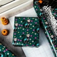 thumbnail image 6 of Halloween Wrapping Paper, Day of The Dead Wrapping Paper, Vibrant Mexican Cat Skeleton Flower Green Gift Wrap for Birthday, Holiday Decoration,October，Christmas Nightmare (17 Inch X 33 Feet), 6 of 14
