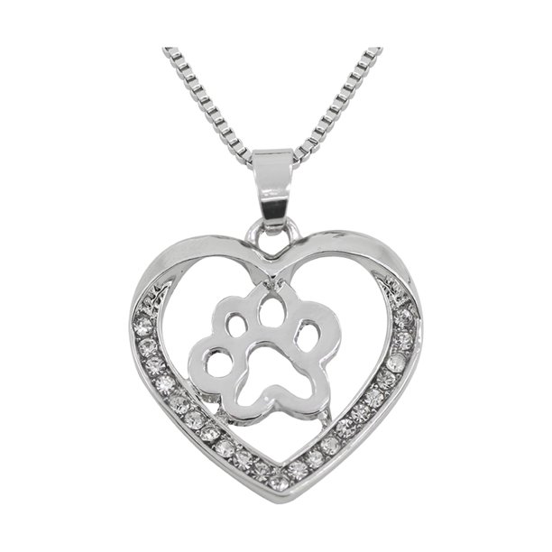 Collar Accesorios Plata Moda Moderno Perro Imprimir Hueco Collares y Colgantes