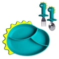 thumbnail image 1 of Plato Antsy Pantsy Antsy Pantsy Para Bebé De silicon 3 piezas con forma de dinosaurio, 1 of 4